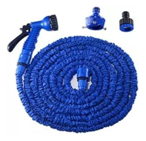 Manguera De Riego Extensible Para Jardin 30 Mts Color Azul