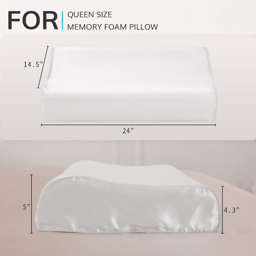 Funda De Almohada De Seda De Morera Para Almohadas Viscoelás