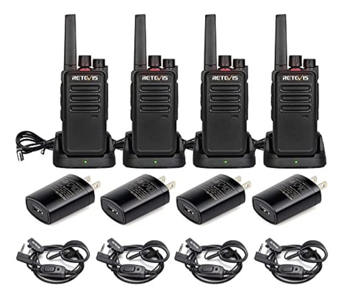 Retevis Walkie Talkie Rt68 (paquete De 4) Con