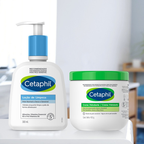 Cetaphil Creme Hidratante Corporal Pele Seca E Sensível 453g