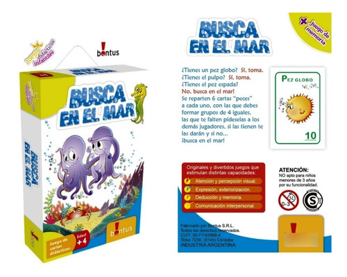 Juego De Mesa Juego De Cartas Infantiles Bontus Byp