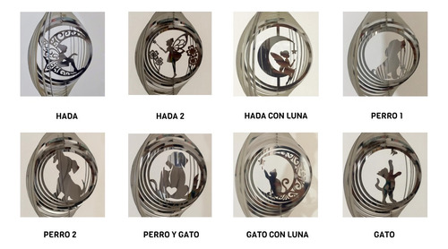 Windspinner / Encanta Viento Acero Inox - Cruz Orlada 20 Cm