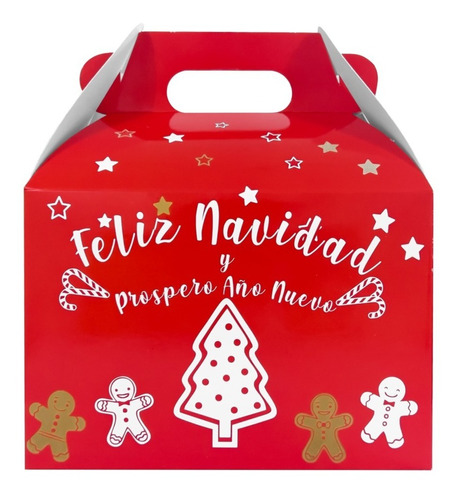 30 Cajas Boxlunch Mediana Edición Navidad Y Año Nuevo