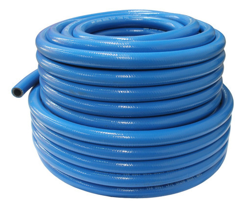 Mangueira Resistente Lava Auto Jato Premium 1200psi 3/4 50m Cor Azul