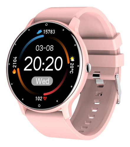 Smartwatch Reloj Inteligente Zl02 Rosa P/ios Android Mujer