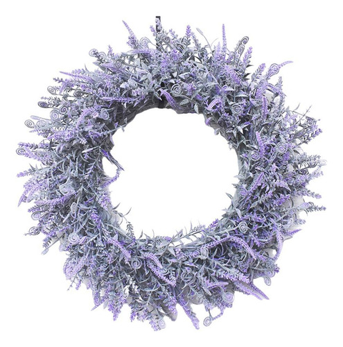 2 X 18 Pulgadas Lavanda Corona Flor Granja Guirnalda Puerta