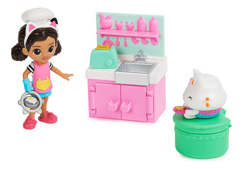 Conjunto Com Boneca Cozinha Da Gabby - Gabby's Dollhouse