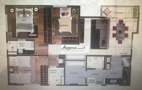 Imagem 6 de 10 de Cobertura Com 4 Dormitórios À Venda, 162 M² Por R$ 1.205.000 - Serra - Belo Horizonte/mg - Co0245