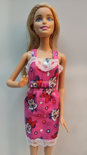 Muñeca Barbie Rubia Labios Rosa Año 2013 Mod. 34 + Regalo!! (Usado)