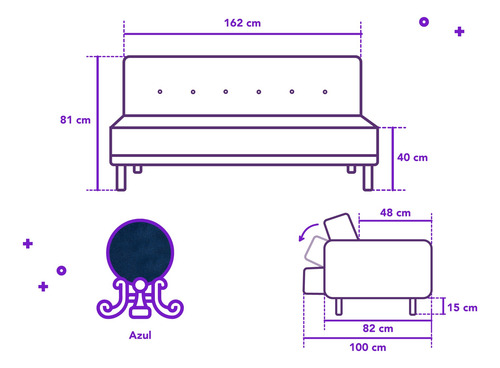 Sofá Cama Brokman Makora De Lino