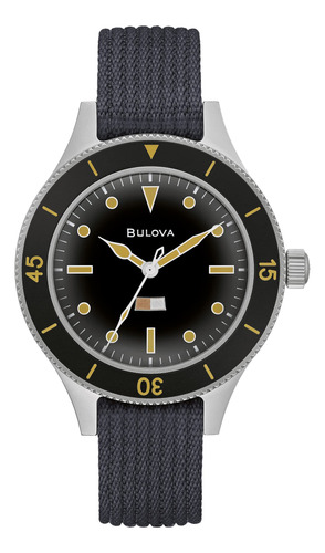 Reloj Automático Bulova Hombre Mil Ships W 2181 Esfera Negra