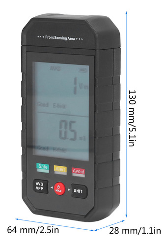 Detector De Radiación Electromagnética Pantalla Lcd
