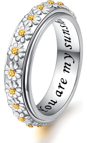 Anillo Ajustable Antiestrés Giratorio Var Diseños