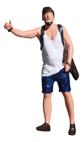 Figura De Pie De Persona De La Calle Hombre Tomando Un Taxi