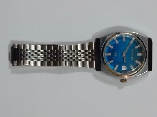 Reloj Bentley Mecánico Carga Manual Plateado Plateado Azul (Usado)