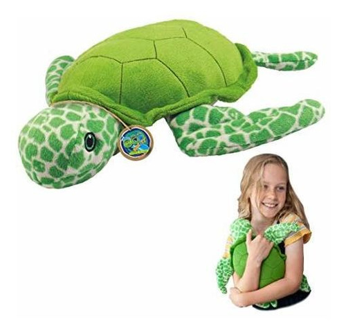 Tortuga Marina De Deluxebase Juguete De Peluche Suave G...