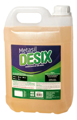 Desix Air 5 Litros Desinfetante Bactericida Limpeza Ar Cond