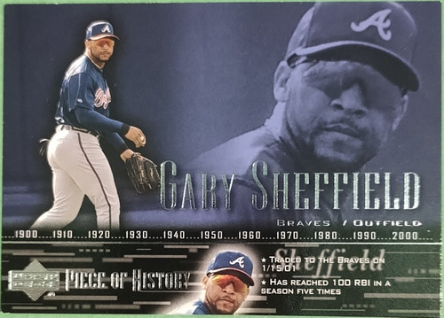 Gary Sheffield,2002 Upper Deck Piece Of History, Atlanta 