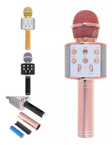 Micrófono Inalámbrico Bluetooth Altavoz Hifi Karaoke Recarga