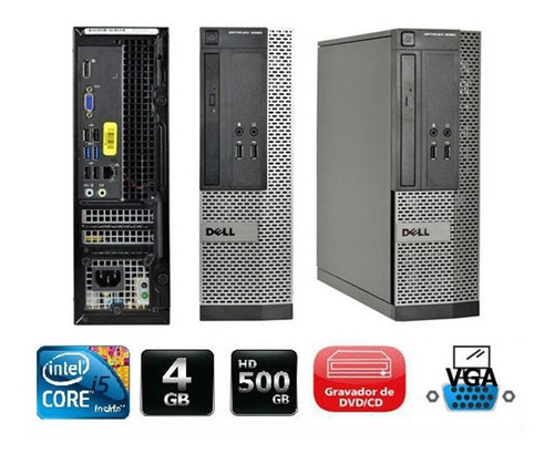 Imagem 5 de 9 de Cpu Monitor Dell Optiplex Core I5 4gb 500gb - Promoção
