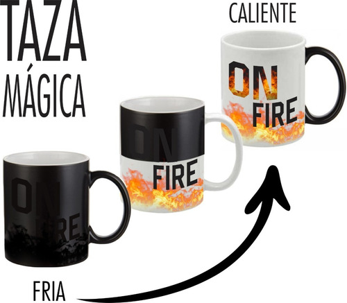 Taza Mágica Agua Caliente Personalizada Nueva De Moda