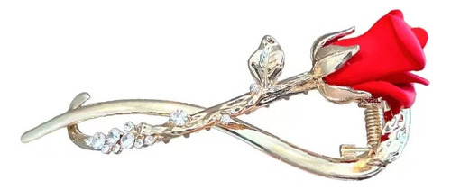 D Pinza For El Pelo Con Forma De Rosa Coreana Elegant Twist