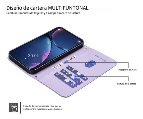 Funda Para Oppo A96 5g/reno 7z/a16 Con Tapa Tipo Cartera De Poliuretano Con Pulsera, Ranura Para Tarjetas, Funda De Teléfono A Prueba De Golpes
