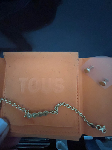 Pulsera Y Aros (conjunto ), Tous ( España ) Oro Dorado 17 Cm
