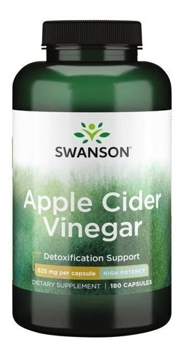 Swanson I Apple Cider Vinegar High Potency I 625mg I 180 Cap