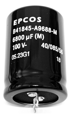 Capacitor Eletrolitico 6800uf X 100v * 6.800uf X 100v