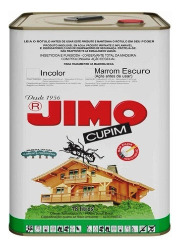 Protector Madera Jimo Cupim 18 Lts Polillas Taladros Insecto