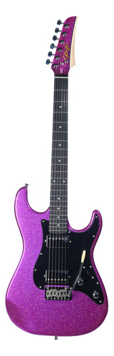 Guitarra Seizi Katana Venom Hh - Deep Purple Sparkle Cor Lilás Orientação da mão Destro