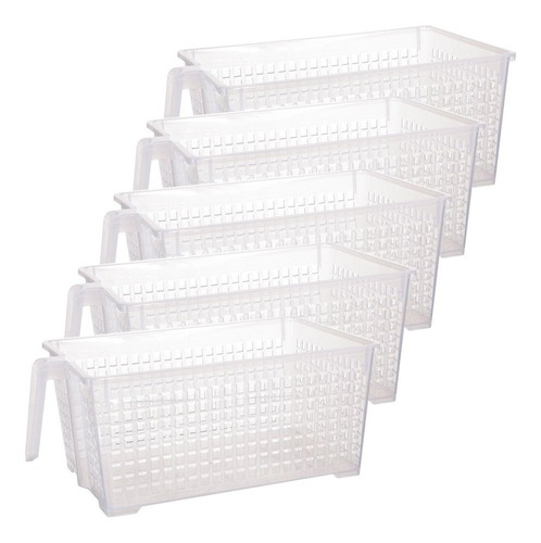 Canastos Organizador Plastico Grande Manija Colombraro X5