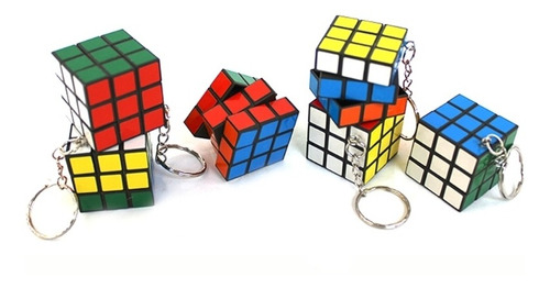 100 Cubo Rubik Juguete Económico Llavero Bolo Fiesta Cumple