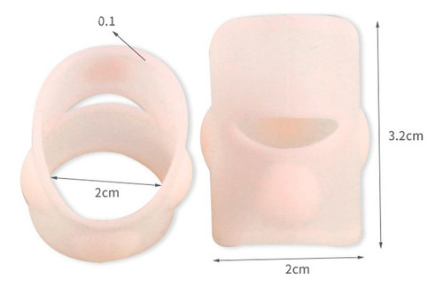 10 Pares De Corrector De Uñas Encarnadas De Silicona