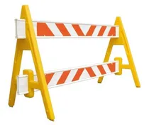 Comprar Barrera Modular Doble Transito Vial Vehicular Naranja Pvc