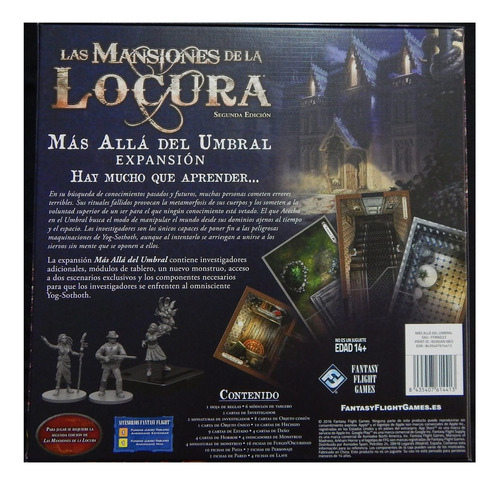 Imagen 2 de 3 de Mansiones De La Locura - Más Allá Del Umbral Juego De Mesa