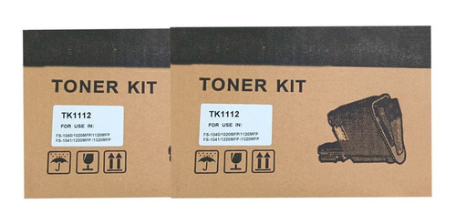 Pack 2 Piezas Toner Compatible Kyocera Tk1112 Fs-1040 1020mf