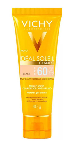 Vichy Ideal Soleil Clarify Fps 60 Cor Clara 40g