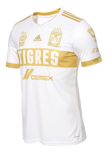 Jersey adidas De Los Tigres De Uanl De Visitante Blanca