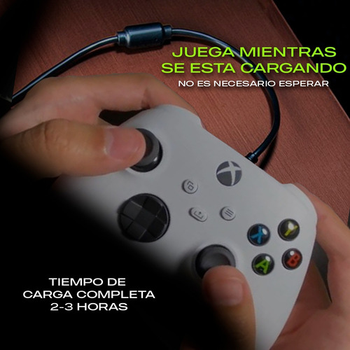 Imagen 6 de 7 de Carga Y Juega Compatible Xbox Series S X Recargable C/envio