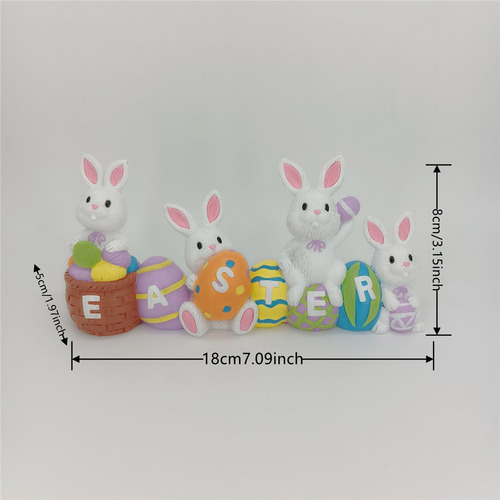Estatua De Conejo De Pascua Para Estudio De Escritorio Sculp