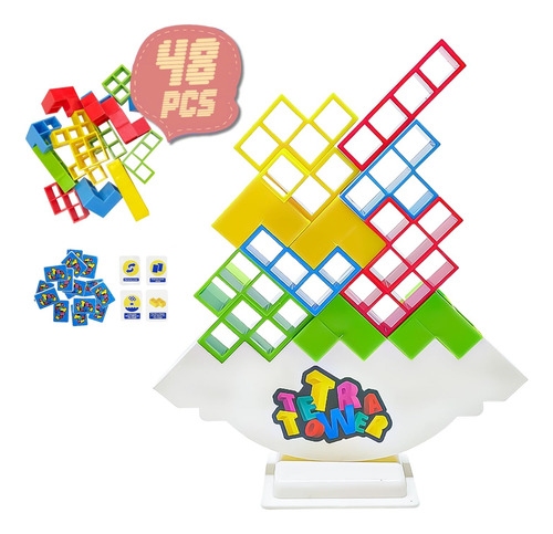 Tetra Tower Para Adultos, Juego Apilable De Torre Tetra,16