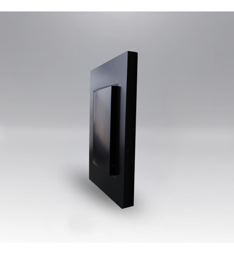 Placa Contacto Timbre Negro Mate 77x124mm Premium Artlite Apl-313 Paquete 5 Piezas