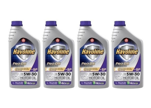 4 Oleo Havoline 5w30 Pro Ds 100% Full Sintetico Dexos