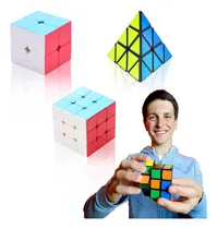 Comprar Paquete 3 Cubos Rubik 3x3 + 2x2+ Pyraminx