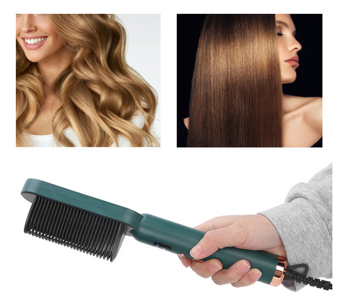 Herramienta Para Alisar El Cabello Color Verde 3 Engranaje