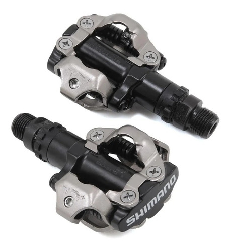 Imagem 3 de 5 de Pedal Mtb Clip Shimano M520 C/ Tacos Mountain Bike Original