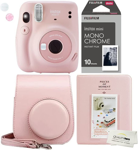 Instax Mini 11 Blush  Instant Camera Plus Case, Photo A...