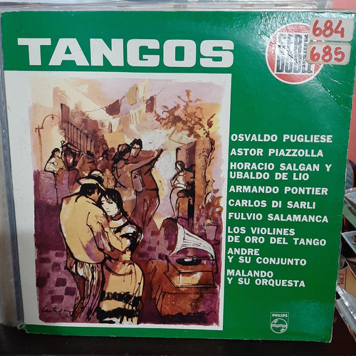 Vinilo Tangos Pontier Pugliese Piazzolla Salgan Di Sarli T1